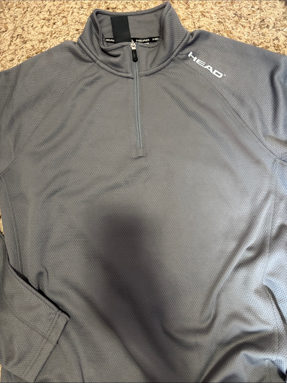 HEAD Men's Gray Half-Zip pullover
